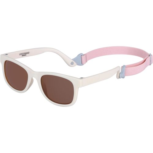 COCOSAND Baby Sunglasses with Strap Polarized Flexible Square UV400 for Infant Toddler Boys Girls Age 0-24 Months