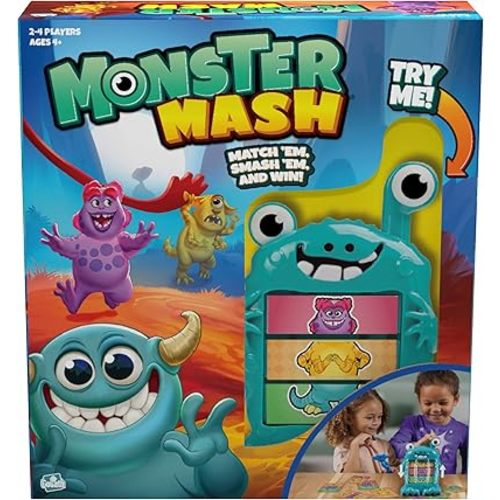 Goliath Monster Mash Game - Fast-Paced Card Game - Be First to Smash The Matching Monster Card, 2-4 Players, Ages 4 and Up