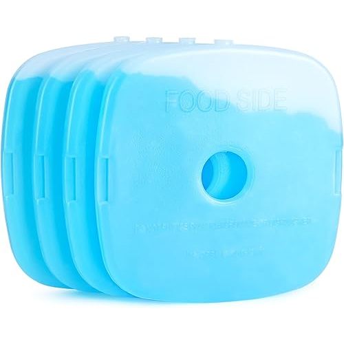 JMEXSUSS Ice Packs for Lunch Boxes,Reusable Ice Packs for Coolers Camping, School and Work (Pack of 4)