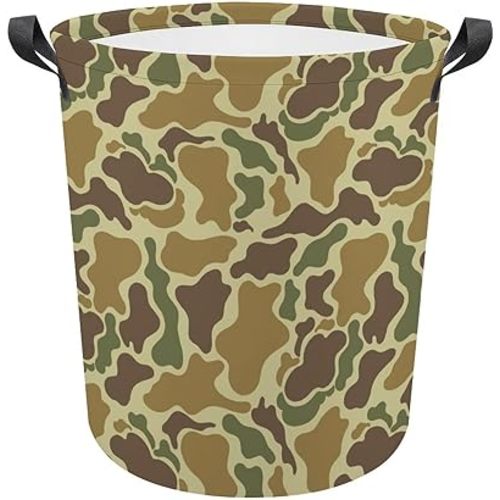 Vintage Duck Hunter Laundry Hamper Lightweight Storage Basket/Toy Organizer/Dirty Clothes Collapsible Waterproof for Dorms,Bedroom,Bathroom