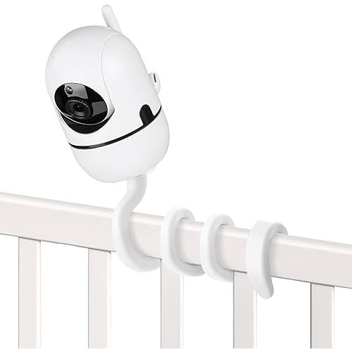 Flexible Baby Monitor Mount for Hellobaby HB6550/HB6560/HB66pro/HB65/HB6240, ANMEATE SM935E, Twist Baby Camera Mount Without Tools or Wall Damage