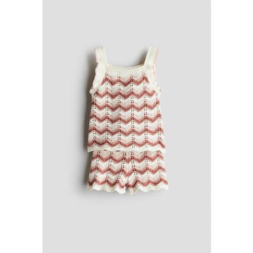 2-PIECE COTTON POINTELLE-KNIT SET