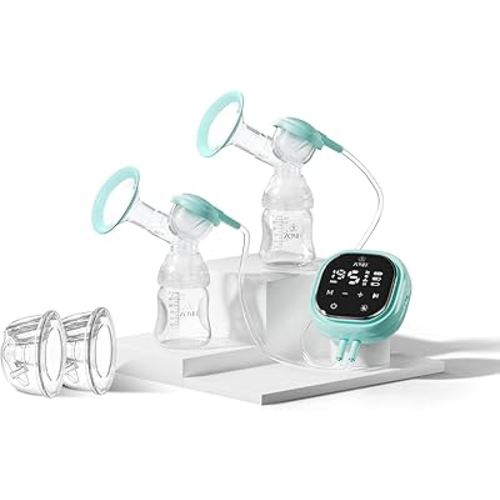 Zomee Z2 Double Electric Breast Pump - Shabbat Mode Edition - Portable, Hands Free Pumping Hospital Grade Wearable Breast Pump Including; Silicone Hands Free Collection Cups 8 OZ