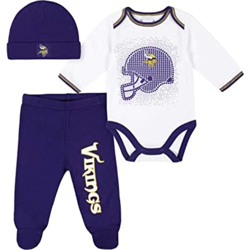 Gerber Unisex Baby NFL Team Footed Pant and Bodysuit Gift Set