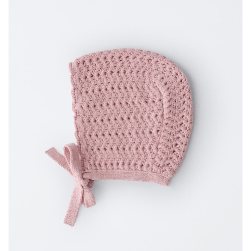 CROCHET KNIT BONNET - Mid-pink | ZARA United States