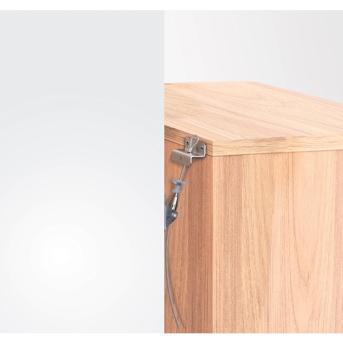 Hinged Metal Furniture Anchors 2 Pack