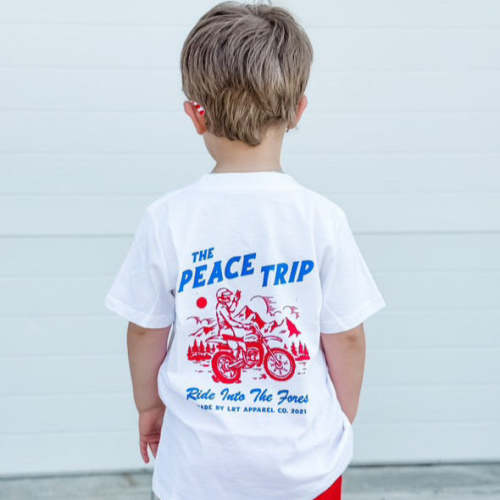 THE PEACE TRIP TEE – LITTLE RAD THINGS