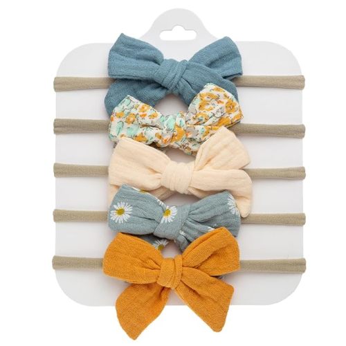 Baby Bows and Headbands Nylon Hair Bows Stretchy Baby Hairbands Hair Accessories for Newborn Babies Infant Toddlers Kids
