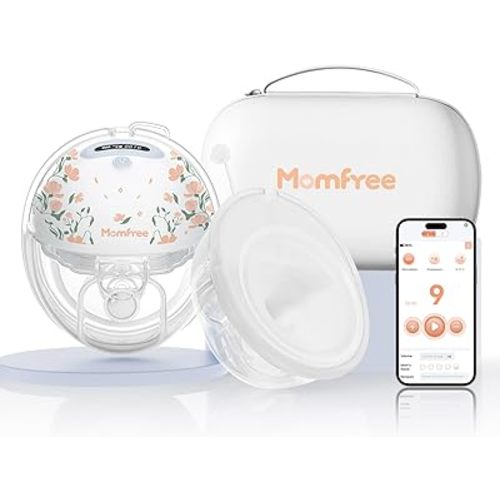 Hands-Free Wearable Breast Pump F6: Electric Breast Pump App Control with 3 Modes & 9 Levels Independent Breastmilk Storage - 24mm Silicone Cushion Insert