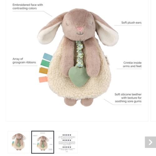Itzy Lovey™ Plush Teether Toy | Itzy Ritzy ® | Shop Now
