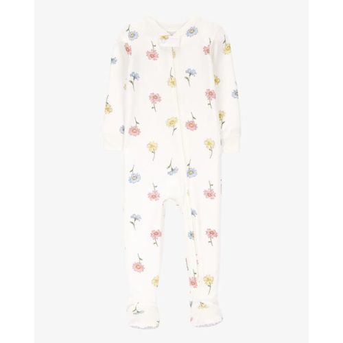 Baby Floral Zip-Up PurelySoft 1-Piece Pajamas - Carter's | Carter's