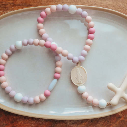 Silicone Rosary Baby - Little Flower - Chews Life