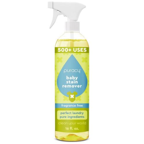 Puracy Perfect Laundry, Pure Ingredients Baby Laundry Stain Remover - With 6 Super Plant Enzymes - Fragrance Free - 16 Fl Oz