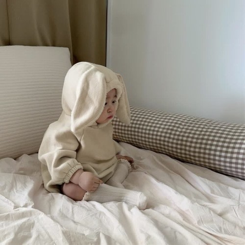 Baby Rabbit Ears Fleece Lined Bodysuit