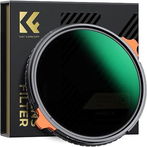 K&F CONCEPT 72mm Variable ND4-64 Lens Filter & Polarizing Effect 2-in-1