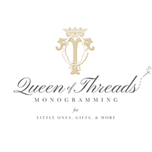 Blue Bubble with White Bib Collar – Queen of Threads Monogramming