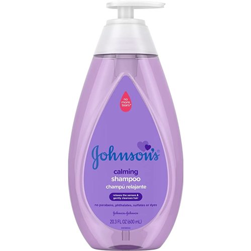 Johnson's Baby Calming Baby Shampoo with Soothing NaturalCalm Scent, Hypoallergenic & Tear-Free Baby Hair Shampoo, Free of Parabens, Phthalates, Sulfates & Dyes, 20.3 fl. oz