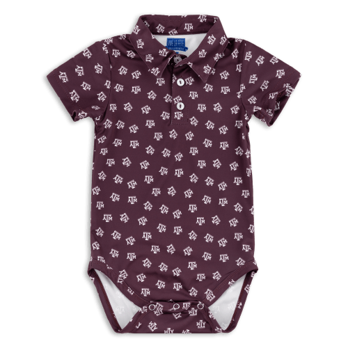 Texas A&M Theo Performance Polo Bodysuit