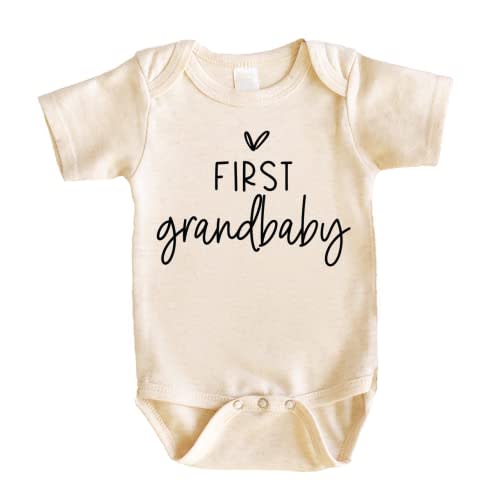 Bump and Beyond Designs Pregnancy Announcement, First Grandbaby Gift for Grandparents Infant Bodysuit