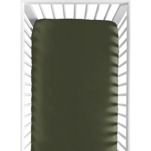 Sweet Jojo Designs Woodland Camo Solid Green Fitted Crib Sheet by Sweet Jojo Designs | Wayfair