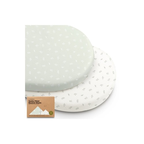2-Pack Soothe Fitted Bassinet Sheets