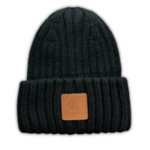 Ribbed Knit Beanie – Aarin & Co. Black, M/L