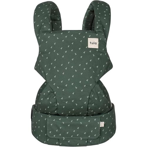 Baby Tula Explore Cotton Baby Carrier 7 – 45 lb, Adjustable Newborn to Toddler Carrier, Multiple Ergonomic Positions Front and Back, Soft and Supportive – Tula Coast, Seedling