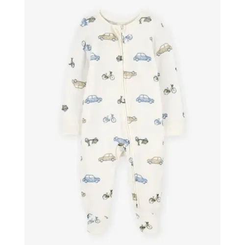 Baby Car Print Zip-Up PurelySoft Sleep & Play Pajamas - Carter's | Carter's