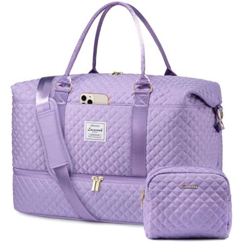 LOVEVOOK Travel Duffle Bag,Weekender Bags for Women with Shoe Compartment,Carry on Overnight Bag with Toiletry Bag,Gym Duffel Bag with Wet Pocket, Hospital Bags for Labor and Delivery