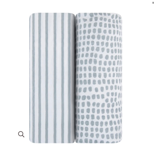 Misty Blue Waterproof Bassinet Sheet Set – Ely's & Co.