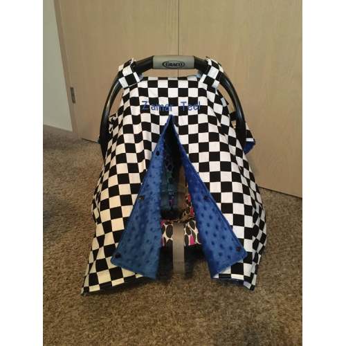 Car Seat Canopy Baby Boy, Race Car Nursery Theme, Girl Car Seat Canopy, Race Car Girl, Checkered Flag Baby, Dirt Bike, Motocross - Etsy