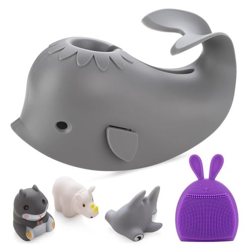 Bath Spout Cover, Faucet Cover Baby Bathroom Tub Faucet Cover Protector for Kids, Bathtub Spout Cover for Baby Toddlers Protection Accessories Baby Safety Protection Baby Universal Bath Silicone Toys - Grey