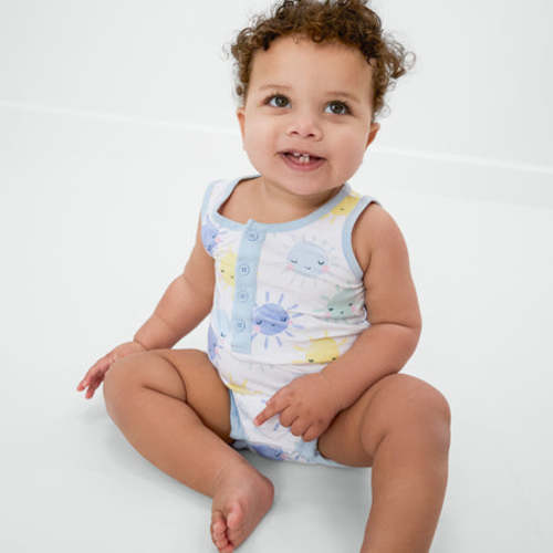 Sunshine Henley Tank Romper
