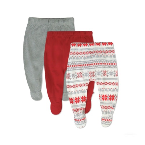 3-Pack Organic Cotton Footed Pants | Honest Baby Clothing