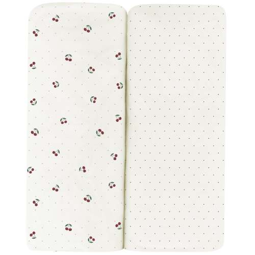 Red Cherry Crib Sheet Set | Breathable and hypoallergenic – Ely's & Co.
