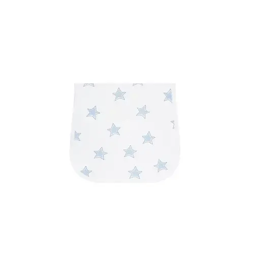 Blue Stars Print Burp Cloth