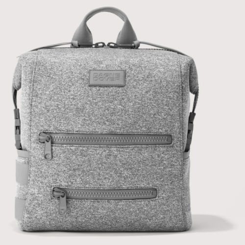 Indi Diaper Backpack in Heather Grey, Medium