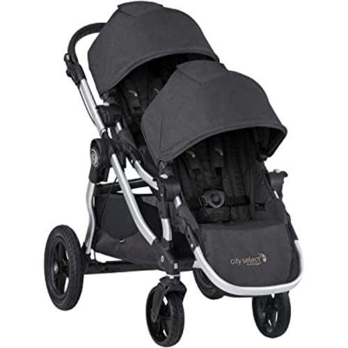 Baby Jogger City Select Double Stroller | Baby Stroller with 16 Ways to Ride, Included Second Seat | Quick Fold Stroller, Jet