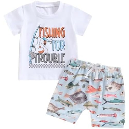 Toddler Baby Boy Masters Golf Outfit Short Sleeve Funny Letter Print T Shirts + Shorts Set Infant Summer Clothes