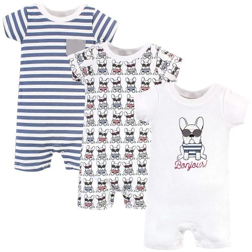 Hudson Baby Unisex Cotton Rompers