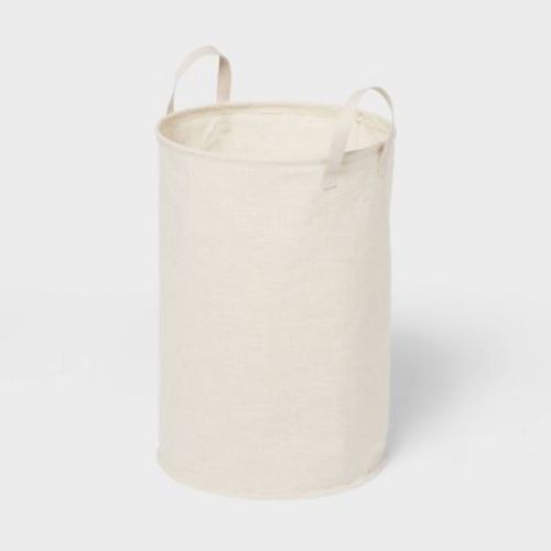 Canvas Pop-Up Laundry Hamper - Brightroom™: Beige, 75L Capacity, Kids & Baby Clothes Sorter, No Assembly Required