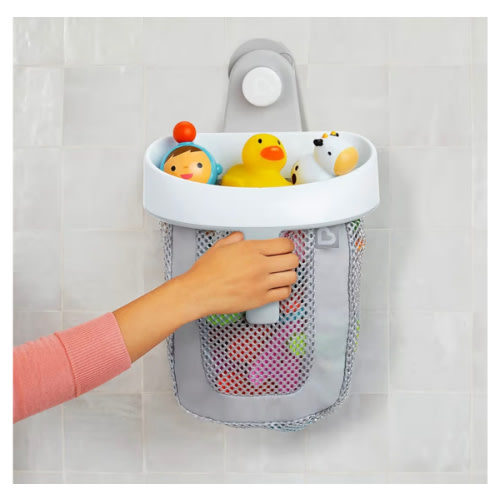 Munchkin® Super Scoop™ Hanging Bath Toy Storage with Quick Drying Mesh, Grey
