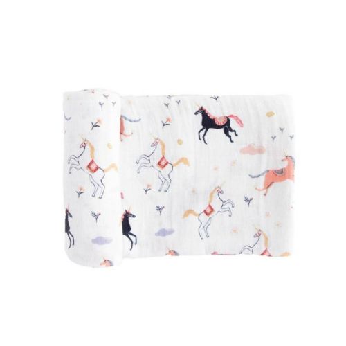 Red Rovr Organic Cotton Muslin Swaddle Blanket Single - Pebbles