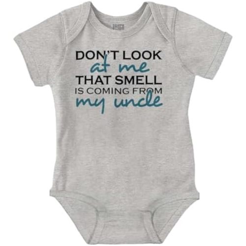 Brisco Brands That Smell is Coming From My Uncle Baby Romper Boys or Girls