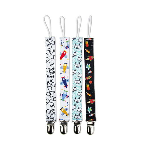 Clearance under $5-Shldybc Baby Days Savings! Pacifier Clips for Baby Boys and Girls, 4pcs Baby Pacifier Chain Clip Holder Nursing Teether Dummy Soother Nipple Strap