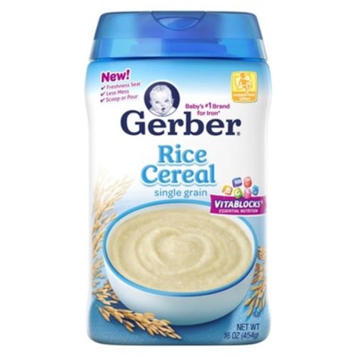 Gerber Cereal Rice 16 oz