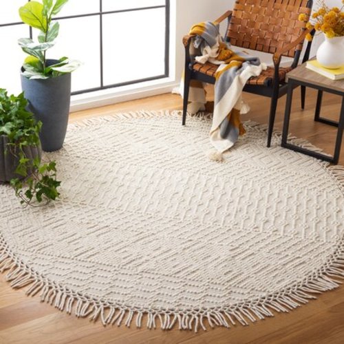 Aldeline Handmade Flatweave Wool Ivory Rug