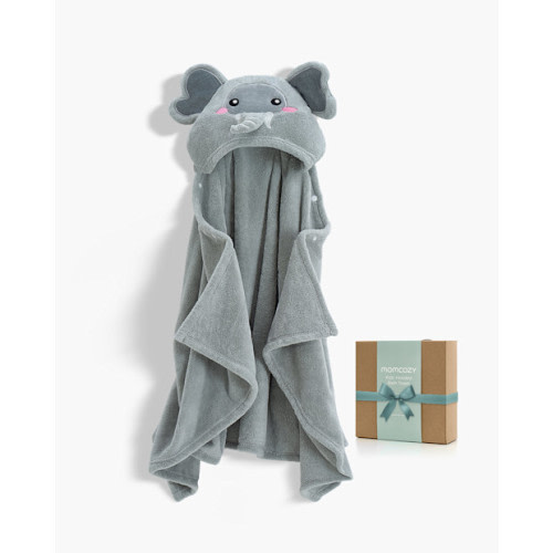 Momcozy Coral Fleece Hooded Baby Towel