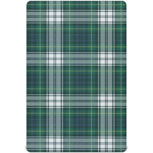 Tartan Plaid Green Toddler Crib Sheets for Boys Girls Soft Nursery Bedding Sheet Crib Mattress Sheets for Newborn Infant Kids Bed Room