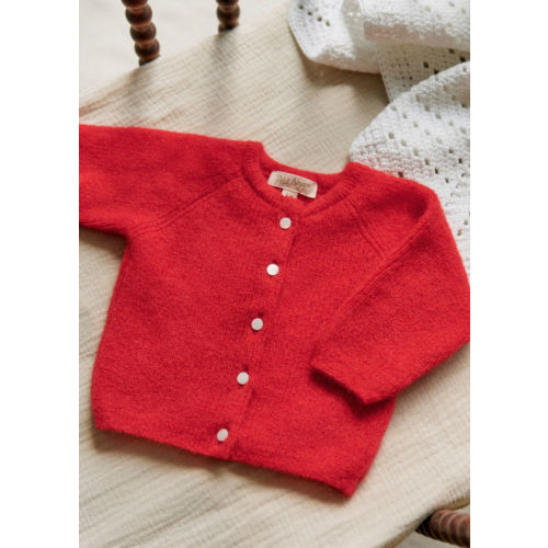 Gaspard Cardigan - Red - Super kid mohair - Sézane